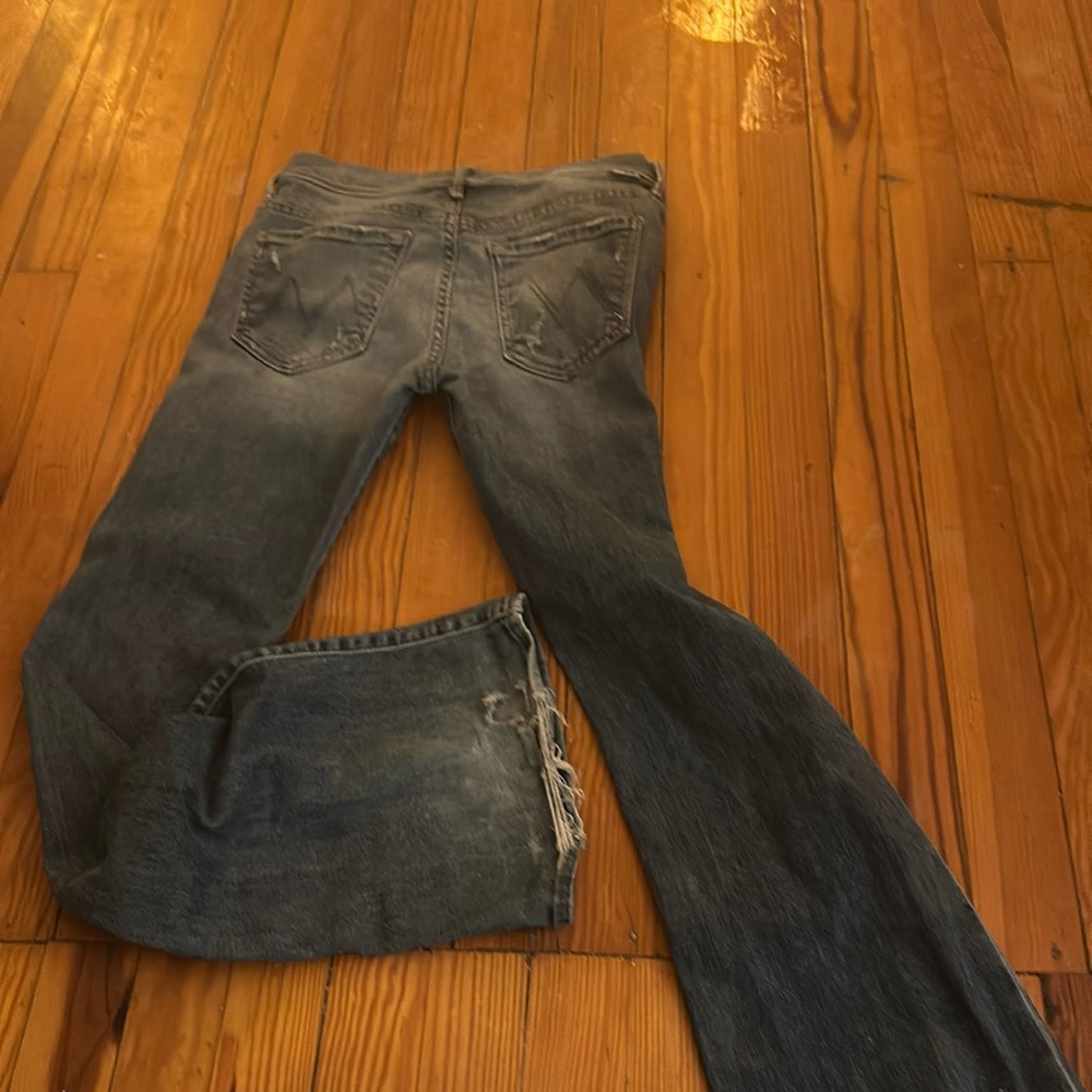 MOTHER The Cruiser in Clean Sweep Flare Jeans.